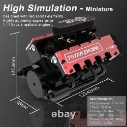 Toyan Motor V8 FS-V800 28cc DIY 4Stroke 8Cylinder RCNitro Engine Kit 2023 Model