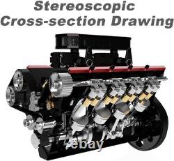 Toyan Motor V8 FS-V800 28cc DIY 4Stroke 8Cylinder RCNitro Engine Kit 2023 Model
