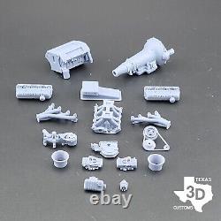 Tunnel Ram Ford FE 427 Cobra model engine resin 3D printed 124-18 scale