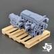 Twin Turbo Ford Barra Inline 6 Model Engine Resin 3d Printed 124-18 Scale