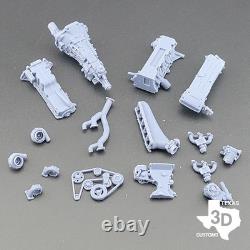 Twin Turbo Ford Barra Inline 6 model engine resin 3D printed 124-18 scale Twin Turbo Ford Barra Inline 6 model engine resin 3D printed 124-18 scale