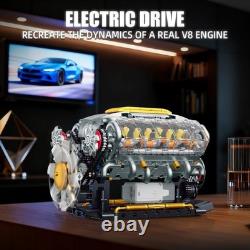 USB-Powered V8 Engine Model Kit for Enthusiasts Perfect Gift for Ages 14+