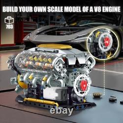 USB-Powered V8 Engine Model Kit for Enthusiasts Perfect Gift for Ages 14+