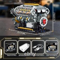 USB-Powered V8 Engine Model Kit for Enthusiasts Perfect Gift for Ages 14+