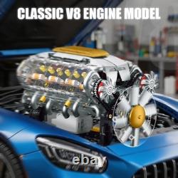 USB-Powered V8 Engine Model Kit for Enthusiasts Perfect Gift for Ages 14+