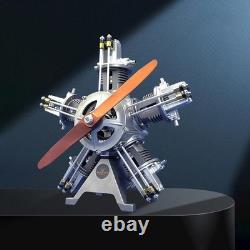 US Stock Electric Engine Five Cylinders Radial Building Kits Simulation Model