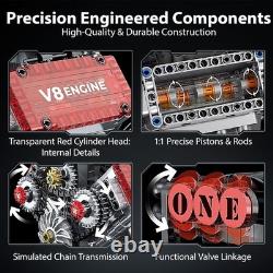 Ultimate STEM 478PCS V8 Engine Kit Build, Learn & Experience Real Engine Power