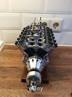 V12 Cylinder Model Engine Rc Airplane Martin Ohrndorf Motor No Steam Rare