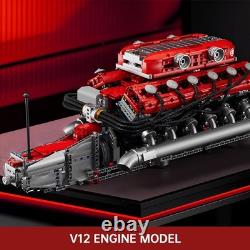 V12 Engine Building Sets, V8 Model Engine Kit for Adults, Engine Scale Model wit