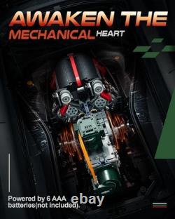 V12 Engine Model Kit That Runs, MOC Build Your Own Engineering Building Kit with