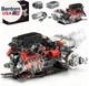 V12 Engine Model Kit That Runs Visible Moc Physical Science Car Engine Project