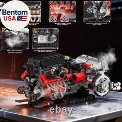 V12 Engine Model Kit That Runs Visible MOC Physical Science Car Engine Project