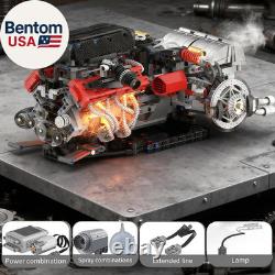 V12 Engine Model Kit That Runs Visible MOC Physical Science Car Engine Project