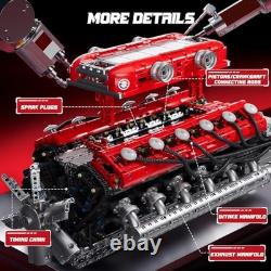 V12 Engine Model Kit That Works 3472 PCS Build Your Own Model Engine Kit fo