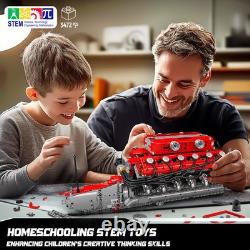 V12 Engine Model Kit That Works 3472 PCS Build Your Own Model Engine Kit fo