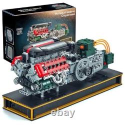 V12 Engine Model Kit that Runs, Build Your Own Mechanical Building Set with