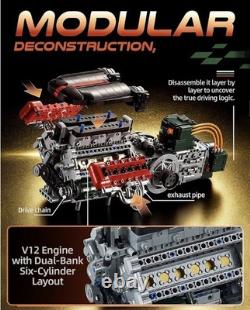 V12 Engine Model Kit that Runs Build Your Own Mechanical Set WE SHIP OVERSEAS