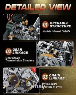V12 Engine Model Kit that Runs Build Your Own Mechanical Set WE SHIP OVERSEAS