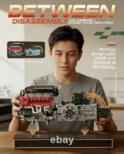 V12 Engine Model Kit that Runs Build Your Own Mechanical Set WE SHIP OVERSEAS
