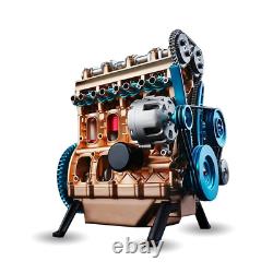 V4 4-Cylinder Stirling Engine Motor Car DIY Model Kit Educational Toy Gift Xmas