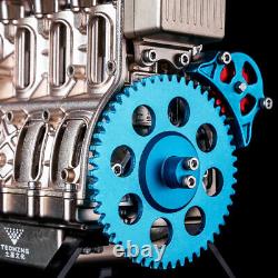 V4 4-Cylinder Stirling Engine Motor Car Model DIY Kit Alloy Educational Toy Gift