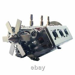 V6 Electromagnetic Motor Engine Model with Hexagon Fan 1/10 Model Car Teaching