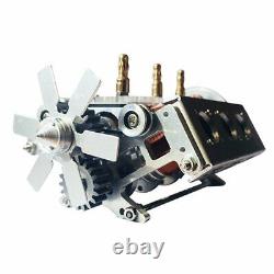 V6 Electromagnetic Motor Engine Model with Hexagon Fan 1/10 Model Car Teaching