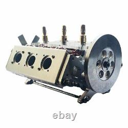 V6 Electromagnetic Motor Engine Model with Hexagon Fan 1/10 Model Car Teaching