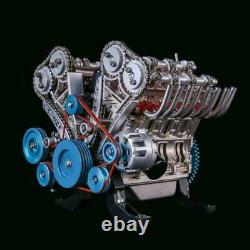 V8 8-Cylinder Car Engine Motor Metal Assembly DIY Model 500+PCS Kit Educational