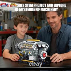 V8 Combustion Engine Model Kit That Runs Build Your Own STEM Mini V8