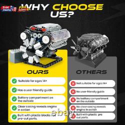 V8 Combustion Engine Model Kit That Runs Build Your Own STEM Mini V8 Mo Opens