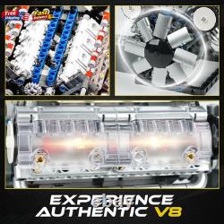V8 Combustion Engine Model Kit That Runs Build Your Own STEM Mini V8 Mo Opens