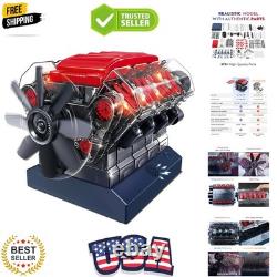 V8 Combustion Engine Model Kit That Runs Build Your Own STEM Mini V8 Model