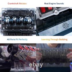 V8 Combustion Engine Model Kit That Runs Build Your Own STEM Mini V8 Model Eng