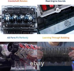 V8 Combustion Engine Model Kit That Runs Build Your Own STEM Mini V8 Model Kit