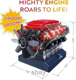 V8 Combustion Engine Model Kit That Runs Build Your Own STEM Mini V8 Model Kit
