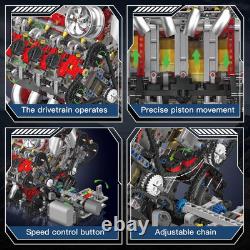 V8 Engine Building Set, 2718 Pcs Model Kit for Adults 14+