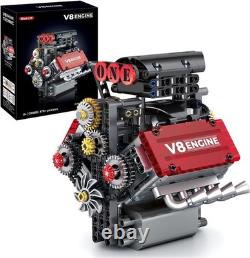 V8 Engine Building Set, V8 Engine Model kit That Run, Build Your Own STEM Mini