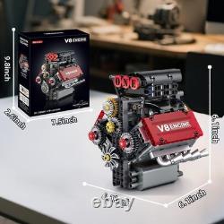 V8 Engine Building Set, V8 Engine Model kit That Run, Build Your Own STEM Mini
