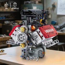 V8 Engine Building Set, V8 Engine Model kit That Run, Build Your Own STEM Mini