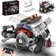 V8 Engine Kits That Works Building Sets, Car Engine Model Kit With Motor And Ligh