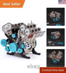 V8 Engine Model Kit 500+ Pcs Metal Assembly Educational STEM Suitable 14+