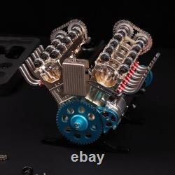 V8 Engine Model Kit 500+ Pcs Metal Assembly Educational STEM Suitable 14+