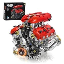V8 Engine Model Kit, Build Your Own Visible Car Motor, Advanced STEM