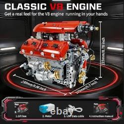 V8 Engine Model Kit, Build Your Own Visible Car Motor, Advanced STEM