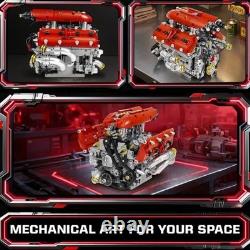 V8 Engine Model Kit, Build Your Own Visible Car Motor, Advanced STEM