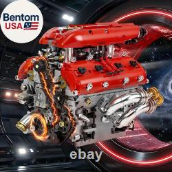 V8 Engine Model Kit, Build Your Own Visible Car Motor, Advanced STEM Mechanical