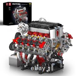 V8 Engine Model Kit Buildable Super Car Engine STEM Toy for Adults, 2718 Piece