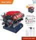 V8 Engine Model Kit Small Miniature Working Stem Kids Adults Fun Educational
