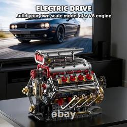 V8 Engine Model Kit That Runs 1176Pcs Rechargeable Car Building Set Lego Compati